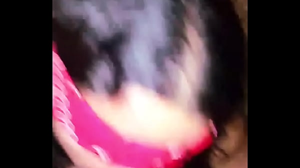 Amateur thick blindfolded teen, sucks dick while her wrists are tied together