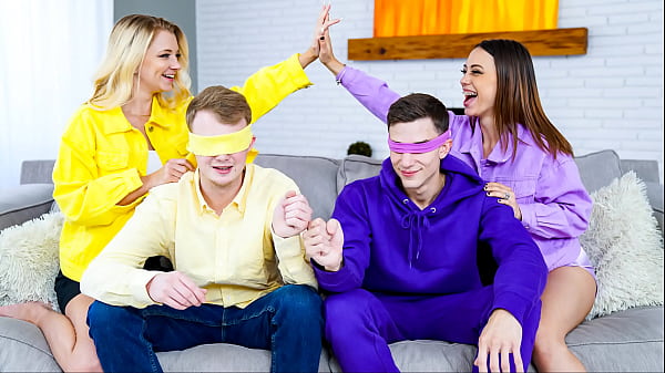 Stepsisters Blindfolded and Fucked by Each Other’s Stepbrothers – Swapsister